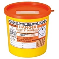 SharpsGuard Orange Lid 2.5 Litre Colour Coded Sharps Bin